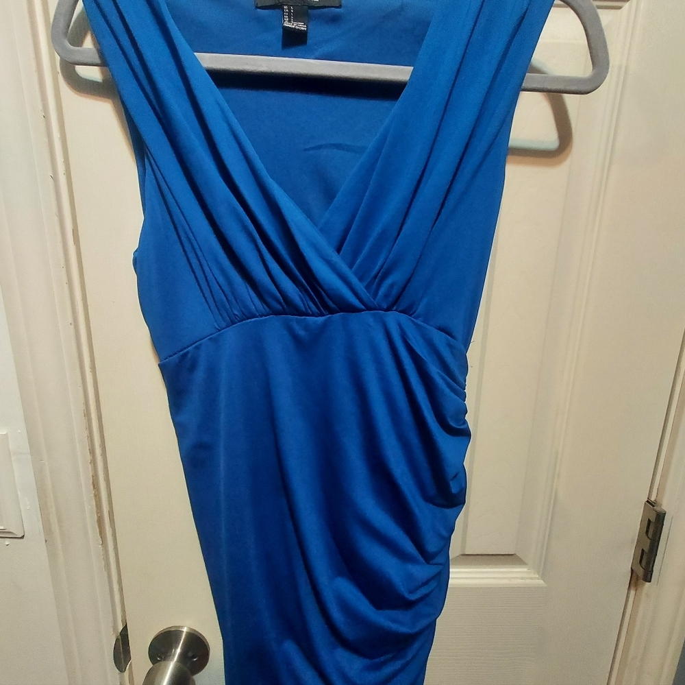 Forever 21 Vibrant Blue Backless Dress